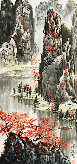 作品5 何济乔山水